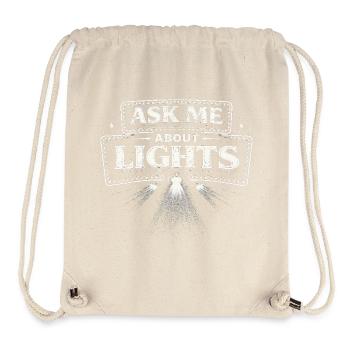 Lichttechniker Ask Me About Lights - Stanley/Stella Recycled Gym Bag - natural - Front