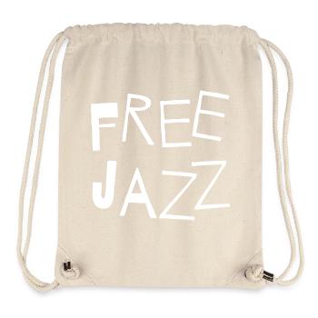 Free Jazz Bold Typography Tee - Sac à cordon recyclé Stanley/Stella - blanc naturel - Devant