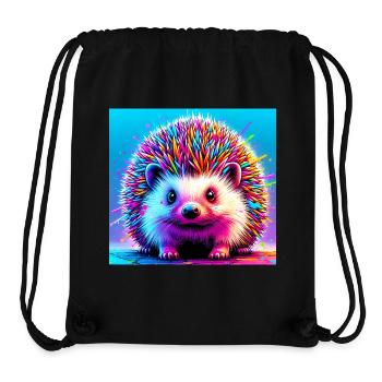 hedgehog - Stanley/Stella Recycled Gym Bag - black - Front