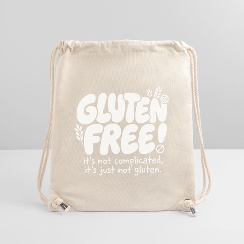 Sans gluten expliqué simplement : Humour Sac à cordon recyclé Stanley/Stella