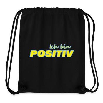 POSITIF - Sac à cordon recyclé Stanley/Stella - noir - Devant