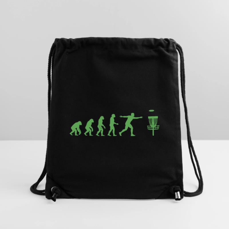 Disc Golf Evolution Drôle de Disc Golfeur Flying Disc Sac à cordon recyclé Stanley/Stella