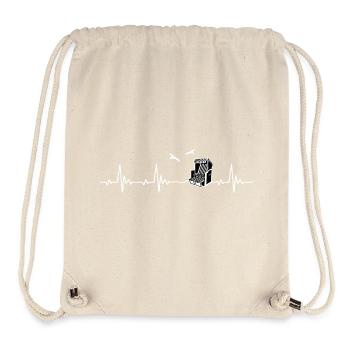 Heartbeat Beach Chair Baltic Sea Heart Rate - Stanley/Stella Recycled Gym Bag - natural - Front