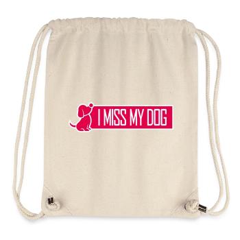 Mon chien Dog Amamant Dog Love Logo de blague - Sac à cordon recyclé Stanley/Stella - blanc naturel - Devant