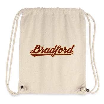 Bradford Vintage Script Logo - Stanley/Stella Recycled Gym Bag - natural - Front