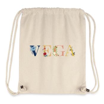 VIGA Name Art With Flowers Embroidered - Stanley/Stella Recycled Gym Bag - natural - Front