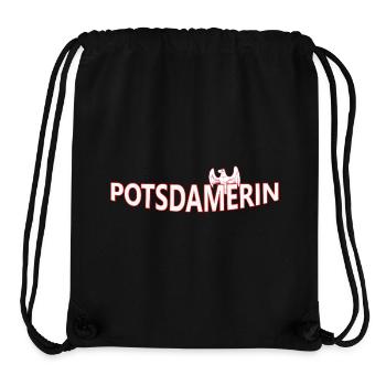 Potsdamer - Sac à cordon recyclé Stanley/Stella - noir - Devant