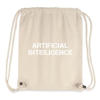 Artificial Intelligence Text Grunge Vektor - Stanley/Stella recycelter Gym Bag - Naturweiß - Vorne
