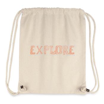 explorer - Sac à cordon recyclé Stanley/Stella - blanc naturel - Devant