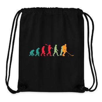 Evolution Eishockey - Stanley/Stella recycelter Gym Bag - Schwarz - Vorne