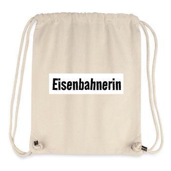 Railroad Worker Fans Train Lover Rails - Stanley/Stella Recycled Gym Bag - natural - Front