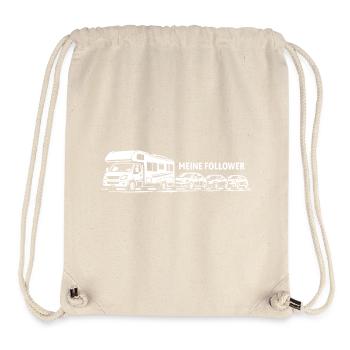 Ich und meine Follower - Wohnmobil - Stau - Stanley/Stella recycelter Gym Bag - Naturweiß - Vorne