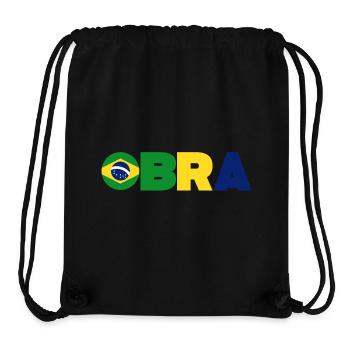 Brazil - Stanley/Stella Recycled Gym Bag - black - Front