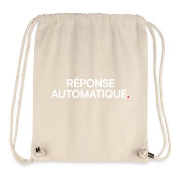 Auto-Antwort-Humor-Desktop - Stanley/Stella recycelter Gym Bag - Naturweiß - Vorne