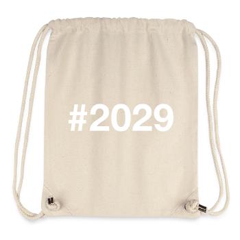 2029 Hashtag - Stanley/Stella Recycled Gym Bag - natural - Front