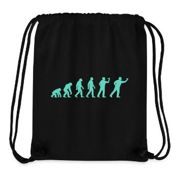 Menschheitsstufen Evolution - Stanley/Stella recycelter Gym Bag - Schwarz - Vorne