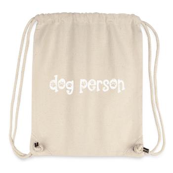 Dog person - Stanley/Stella Recycled Gym Bag - natural - Front