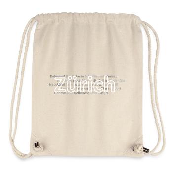 Schweizer Städte Zürich - Stanley/Stella recycelter Gym Bag - Naturweiß - Vorne