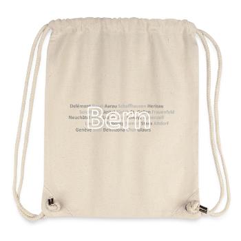 Schweizer Städte Bern - Stanley/Stella recycelter Gym Bag - Naturweiß - Vorne