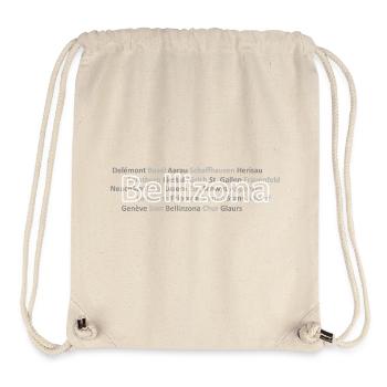 Schweizer Städte Bellizona - Stanley/Stella recycelter Gym Bag - Naturweiß - Vorne