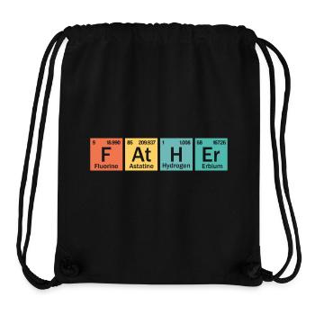 Vater-Element - Stanley/Stella recycelter Gym Bag - Schwarz - Vorne