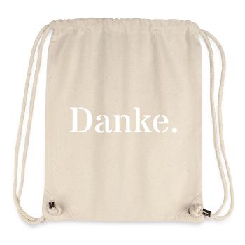 Danke - Stanley/Stella recycelter Gym Bag - Naturweiß - Vorne