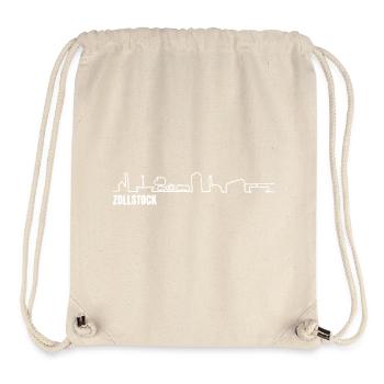 Zollstock_skyline_weiss_einfach - Stanley/Stella Recycled Gym Bag - natural - Front