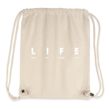 Leben - Stanley/Stella recycelter Gym Bag - Naturweiß - Vorne