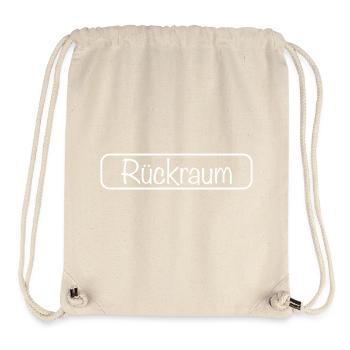 Rückraum Schriftzug (Weiß) - Stanley/Stella recycelter Gym Bag - Naturweiß - Vorne