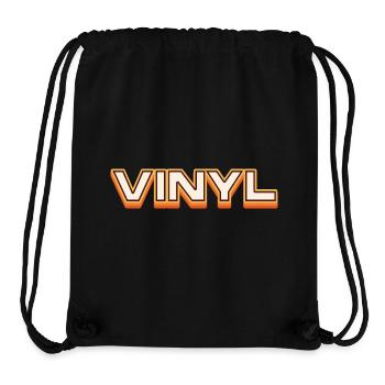 Vinyl Retro Music Typography Design - Stanley/Stella recycelter Gym Bag - Schwarz - Vorne
