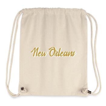 New Orleans Gold Script - Stanley/Stella recycelter Gym Bag - Naturweiß - Vorne