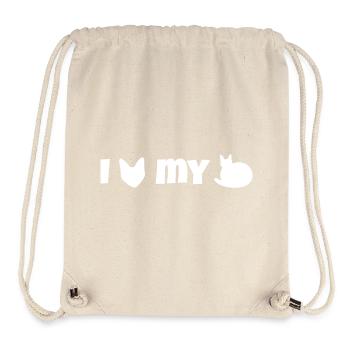 I heart my loaf - Stanley/Stella Recycled Gym Bag - natural - Front