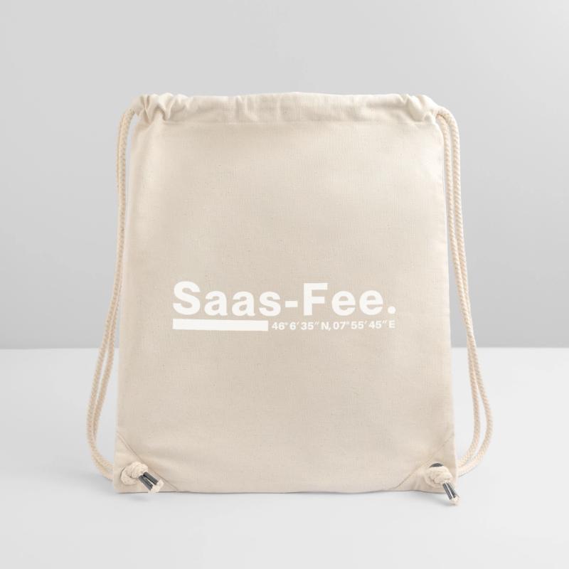 Saas-Fee coordinates Valais Switzerland Stanley/Stella Recycled Gym Bag