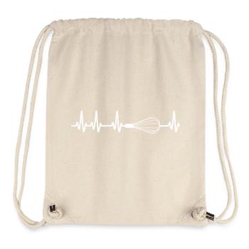 Herzschlag Schneebesen - Stanley/Stella recycelter Gym Bag - Naturweiß - Vorne