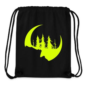 Dark forest face and sickle - Stanley/Stella Recycled Gym Bag - black - Front