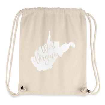 West Virginia - Stanley/Stella recycelter Gym Bag - Naturweiß - Vorne