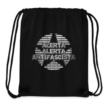 alerta alerta anti faschismus - Stanley/Stella recycelter Gym Bag - Schwarz - Vorne