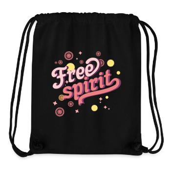 Free spirit, free spirit, freedom, cool spirit - Stanley/Stella Recycled Gym Bag - black - Front