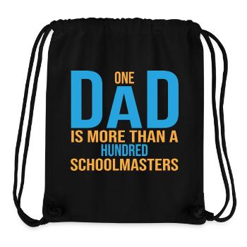 Ein Dad ist mehr als hunderte an Schulmeistern - Stanley/Stella recycelter Gym Bag - Schwarz - Vorne