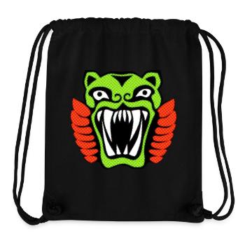 Tiger illustration magic jungle ancient style - Stanley/Stella Recycled Gym Bag - black - Front