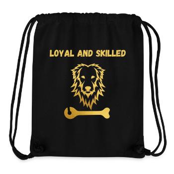 Loyauté Leo - Sac à cordon recyclé Stanley/Stella - noir - Devant