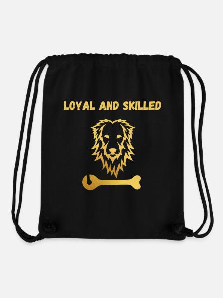Löwen Loyalität - Stanley/Stella recycelter Gym Bag - Schwarz