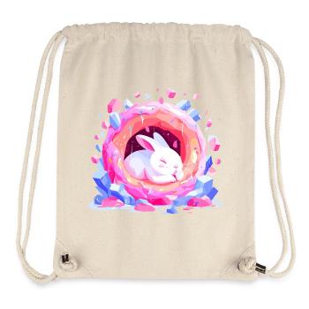 Cratère de Cristal du Lapin Câlin - Sac à cordon recyclé Stanley/Stella - blanc naturel - Devant