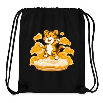 Tiger on a cloud of cheese - Stanley/Stella Recycled Gym Bag - black - Front
