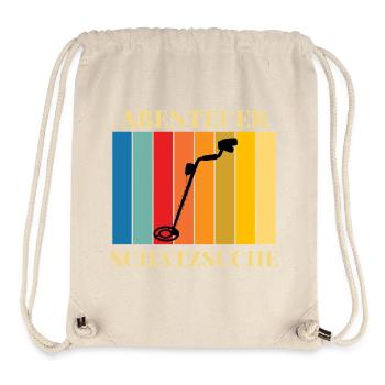 Abenteuer_Schatzsuche - Sac à cordon recyclé Stanley/Stella - blanc naturel - Devant