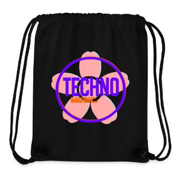 Techno Circle Neon-Logo - Stanley/Stella recycelter Gym Bag - Schwarz - Vorne