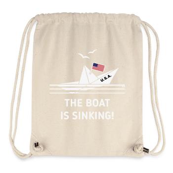 The Boat Is Sinking! (United States America / NEG) - Stanley/Stella Recycled Gym Bag - natural - Front