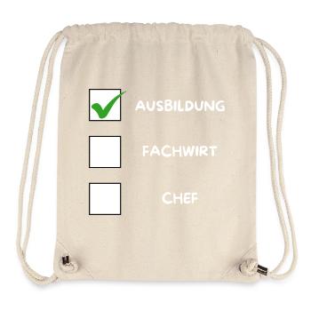 AZUBI (Fachwirt) Checkliste - Stanley/Stella recycelter Gym Bag - Naturweiß - Vorne