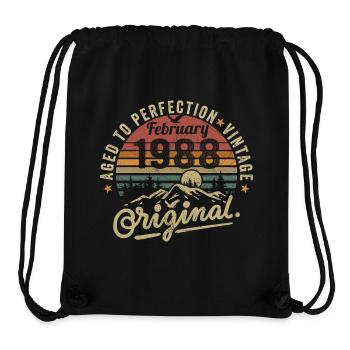 Februar 1988 - Stanley/Stella recycelter Gym Bag - Schwarz - Vorne