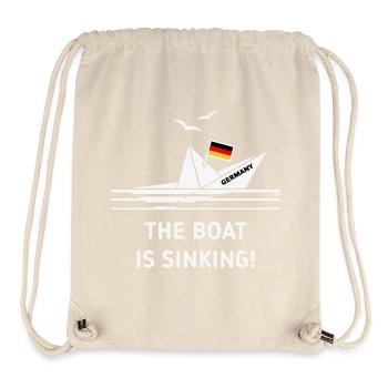 The Boat Is Sinking! (Germany / Deutschland / NEG) - Stanley/Stella Recycled Gym Bag - natural - Front
